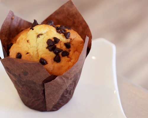 Coffee Cup Overflowing Muffin