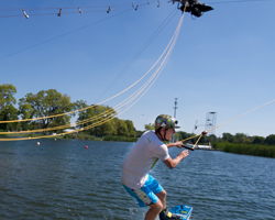 Wakeboarder at Wake Nation in Fairfield, Ohio