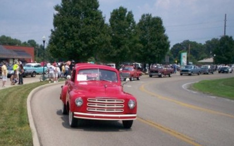 Classic Dennis festival days antique car parade with Original Part