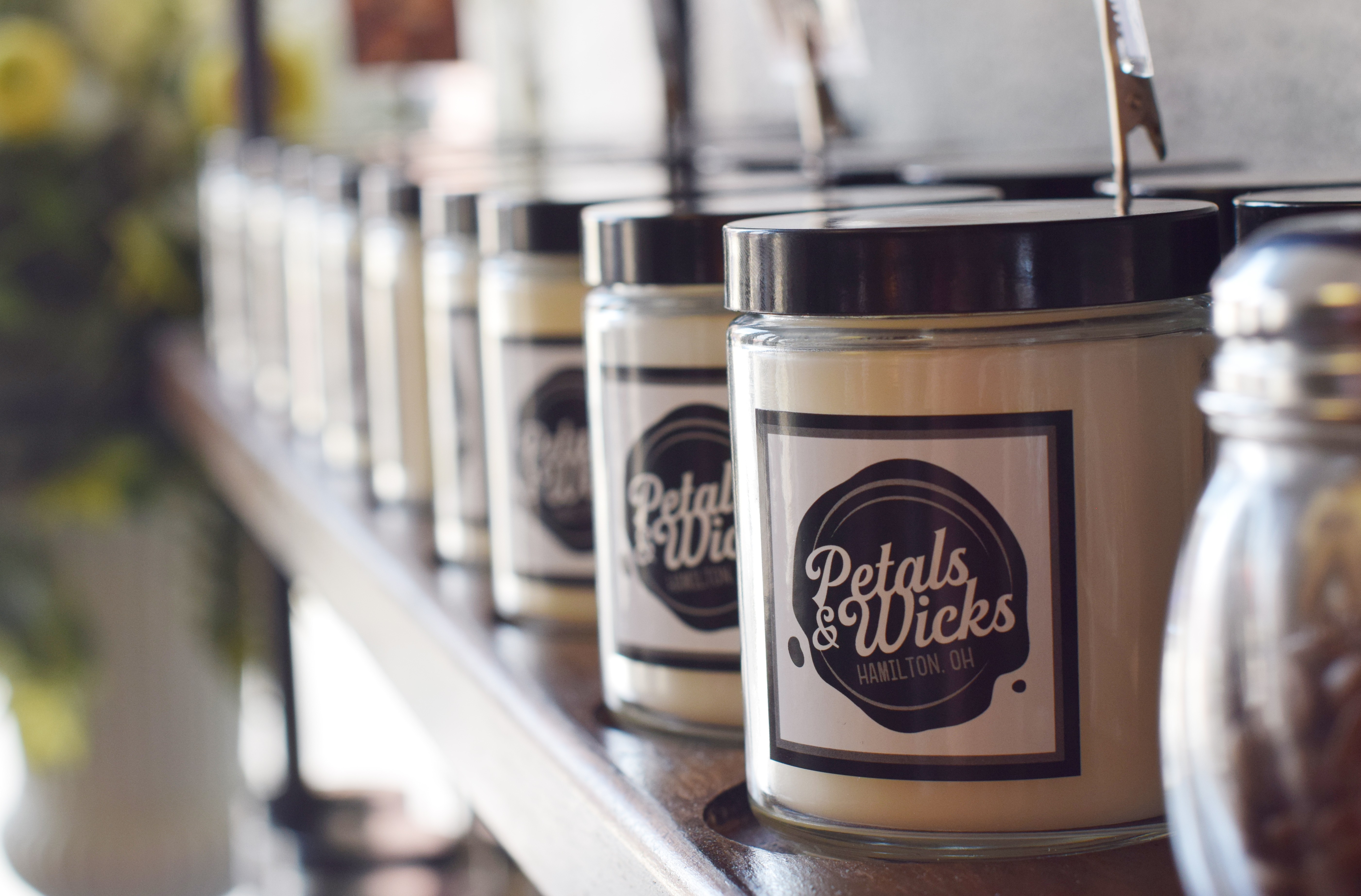 Petals and Wicks candles