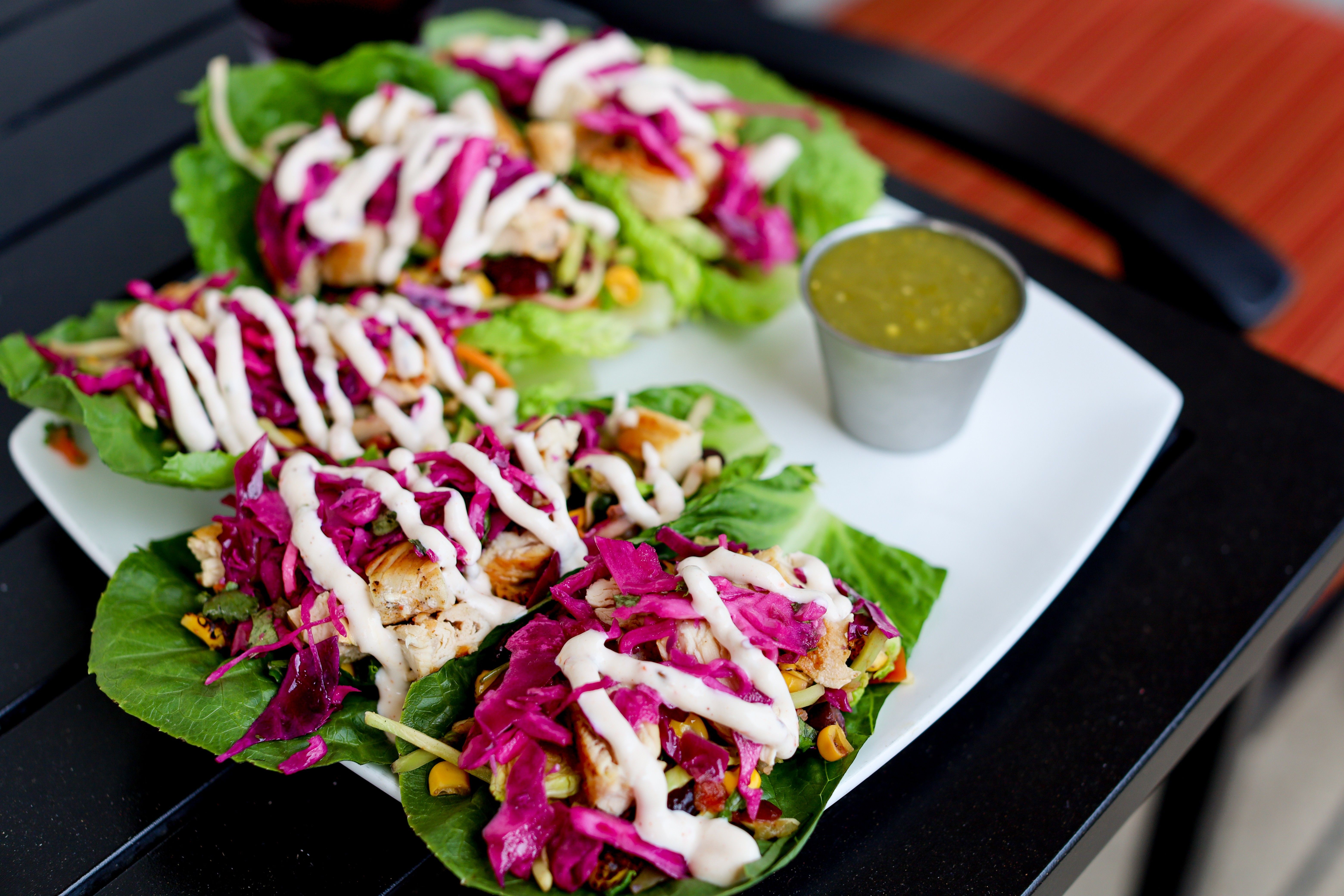 Bourbon's Craft Kitchen - Grilled Chicken Lettuce Wraps