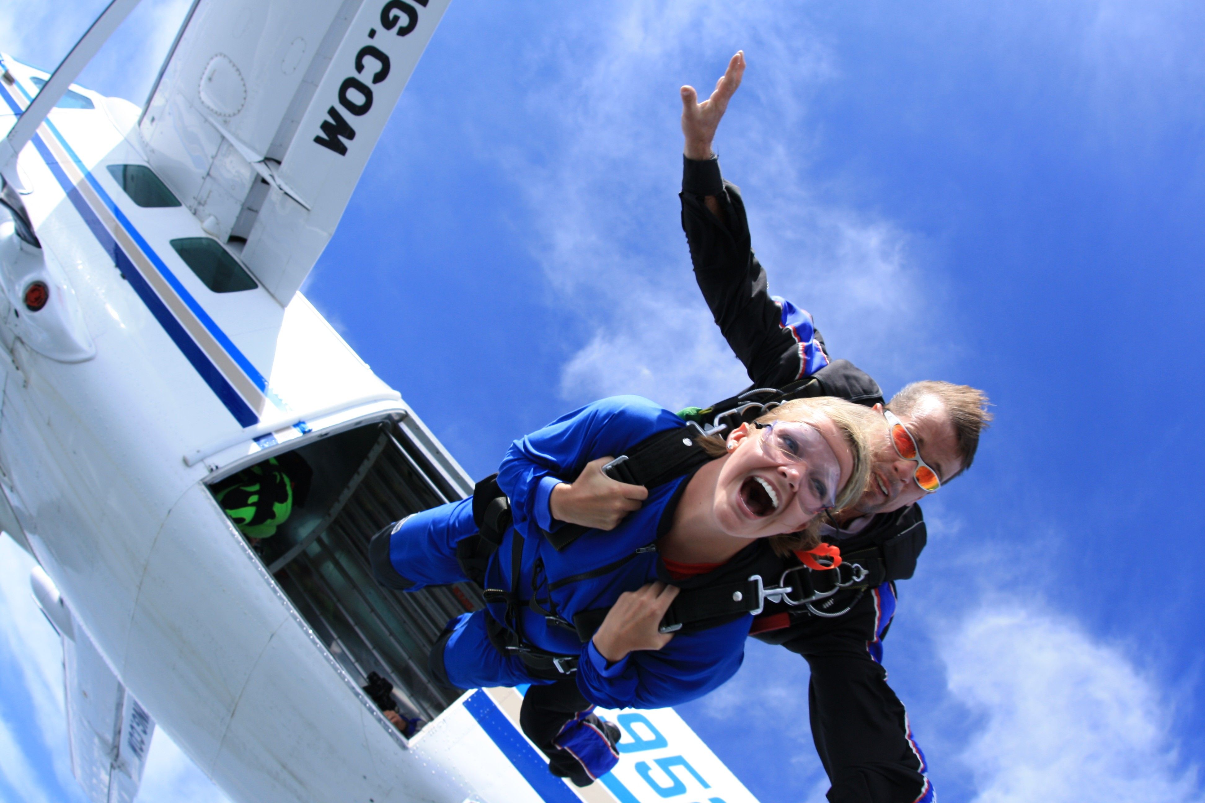 Start Skydiving - Tandem exit by Mel