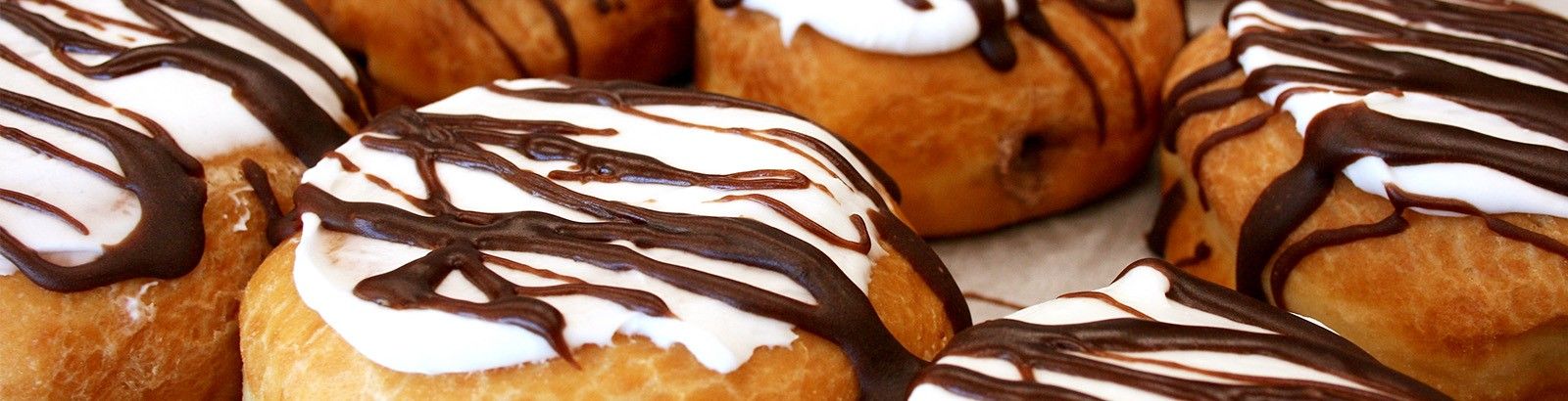 Milton's Zebra Striped Filled Donuts